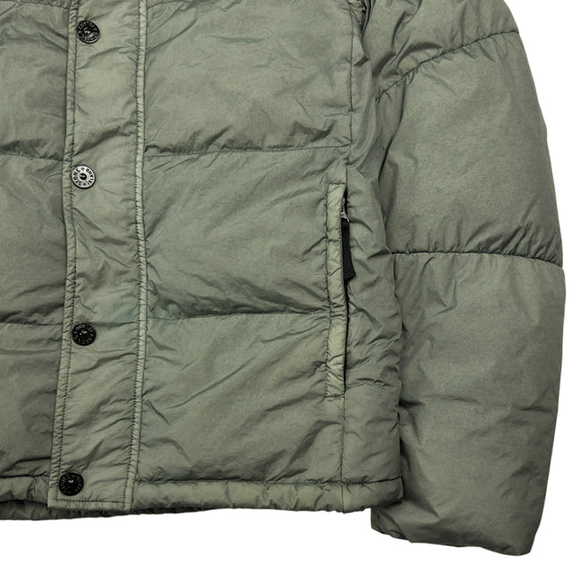 A/W 15 Stone Island Crinkle Reps NY Down Puffer Jacket - Light Khaki