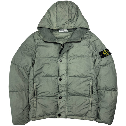 A/W 15 Stone Island Crinkle Reps NY Down Puffer Jacket - Light Khaki