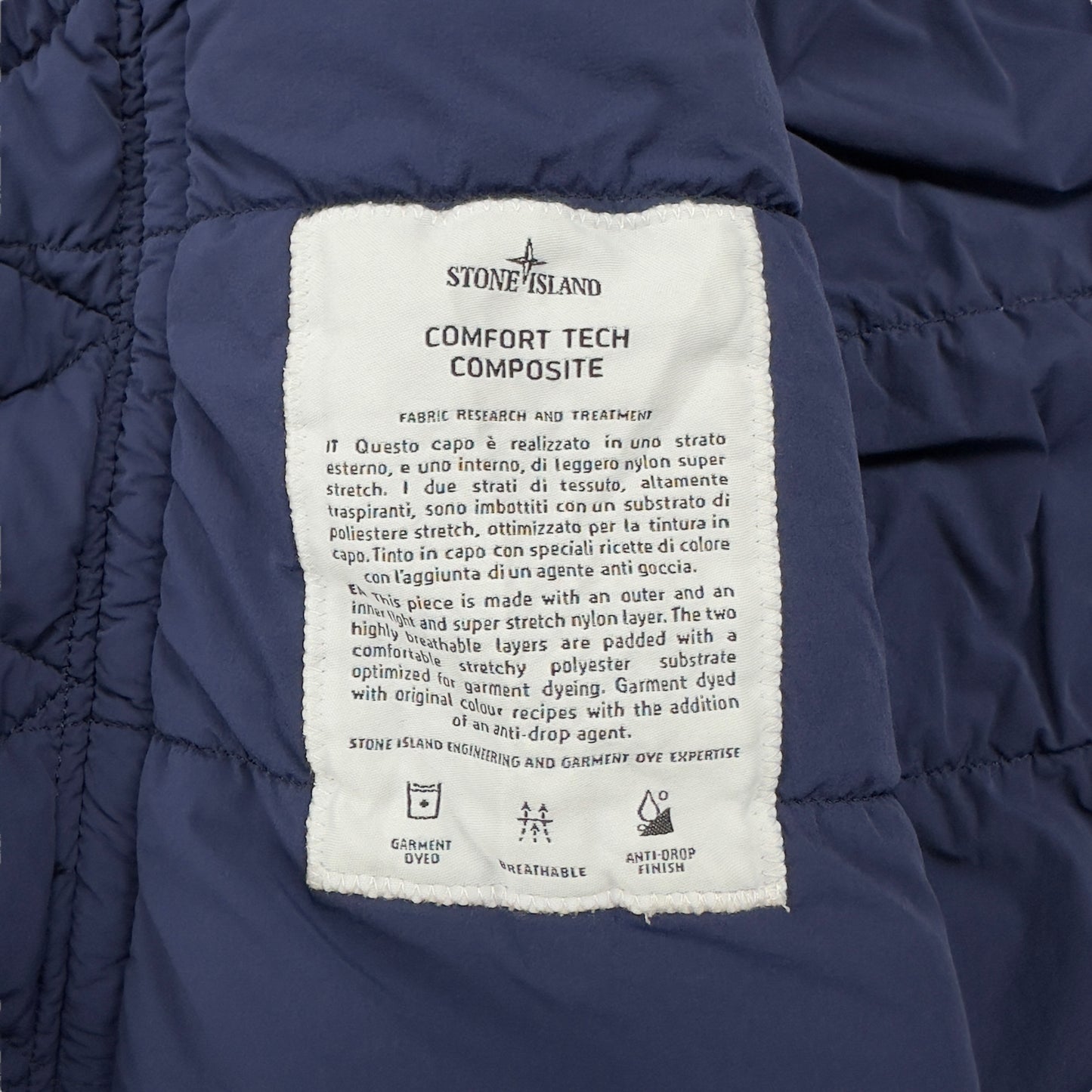 A/W 18 Stone Island Comfort Tech Composite Jacket - Navy