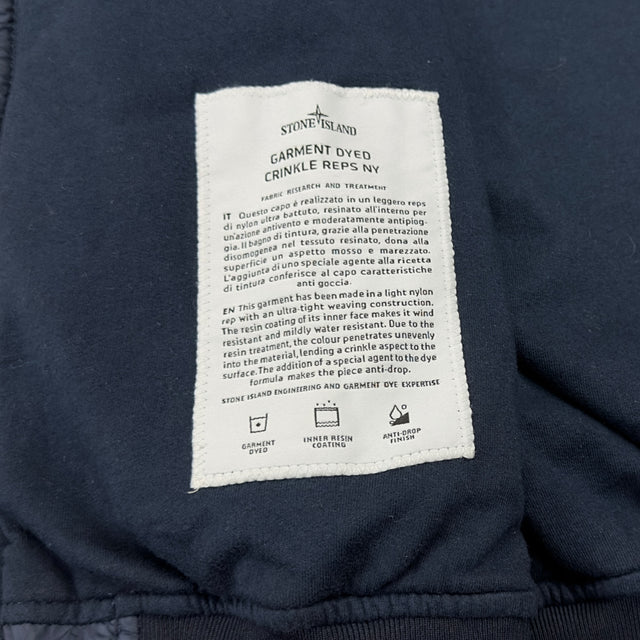 A/W 17 Stone Island Lined Crinkle Reps NY Bomber - Navy