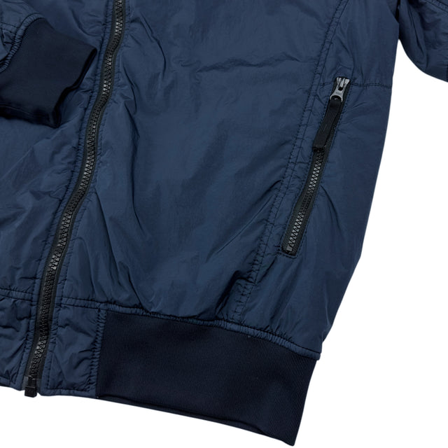 A/W 17 Stone Island Lined Crinkle Reps NY Bomber - Navy