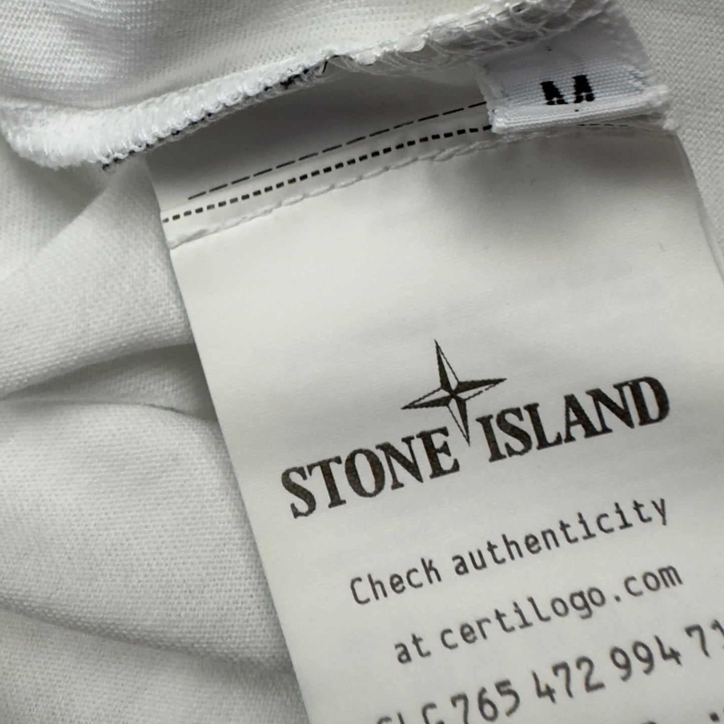 S/S 22 Stone Island Patch T-Shirt - White