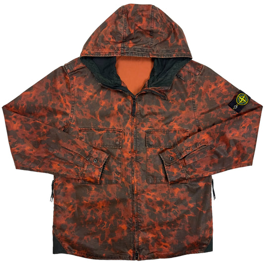 A/W 14 Stone Island Raso Gommato Tortoise Shell OVD Hooded Jacket