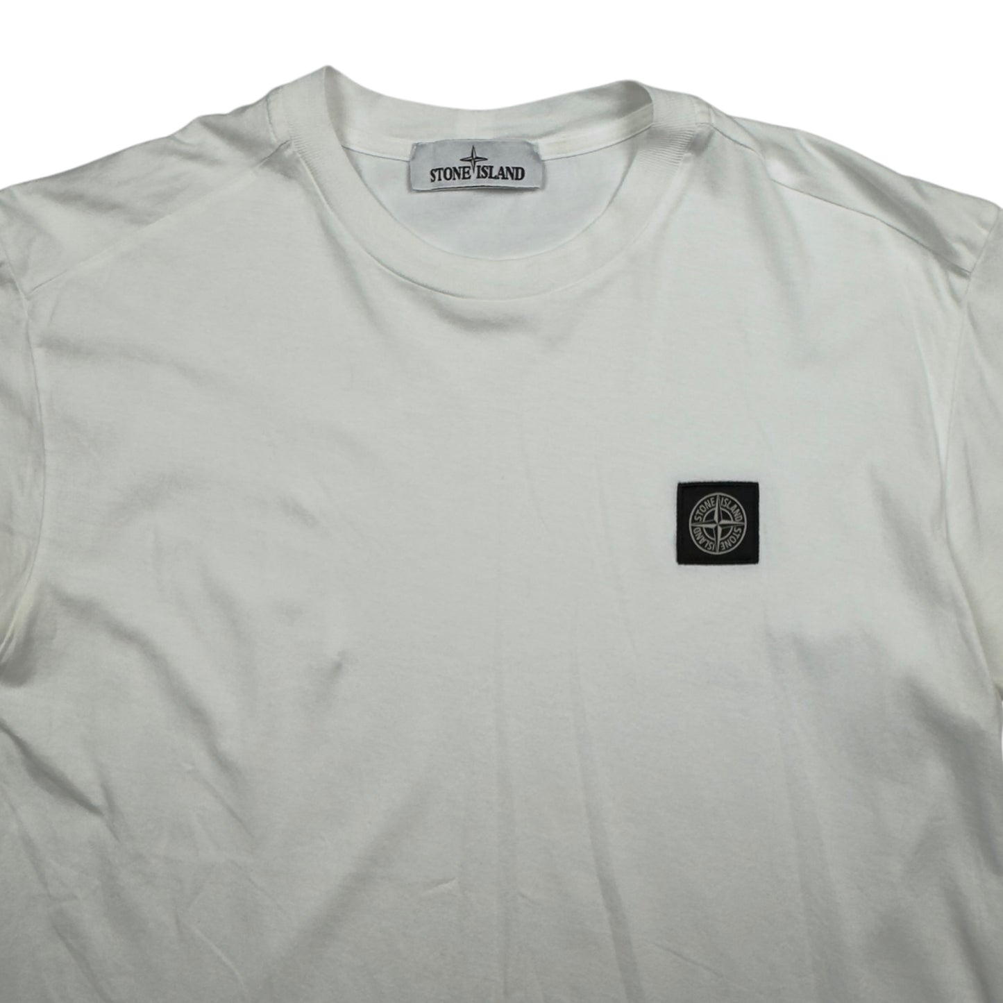 S/S 22 Stone Island Patch T-Shirt - White