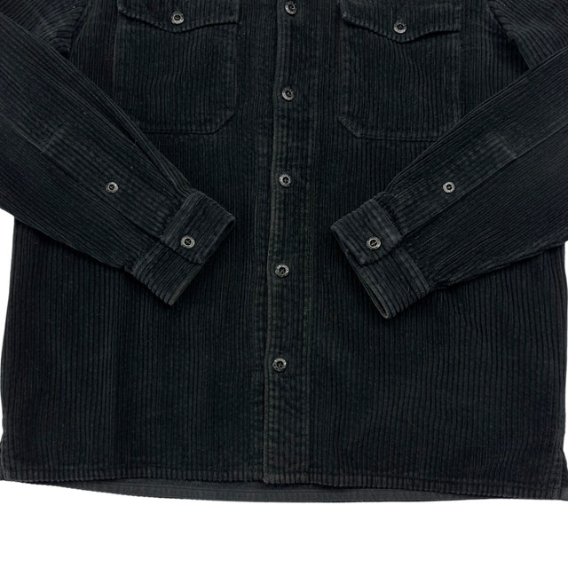 A/W 20 Stone Island Corduroy 2 Pocket Overshirt - Black