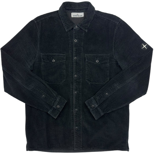 A/W 20 Stone Island Corduroy 2 Pocket Overshirt - Black