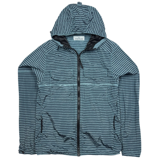 S/S 17 Stone Island Marina Striped Nylon Metal Jacket