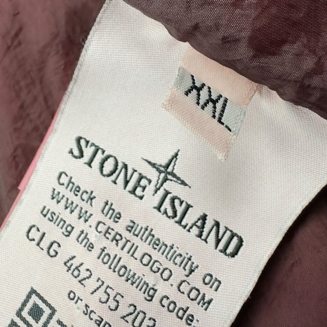 A/W 17 Stone Island Crinkle Reps NY Down Puffer Jacket - Burgundy