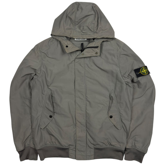 S/S 14 Stone Island Micro Reps Hooded Bomber Jacket - Grey