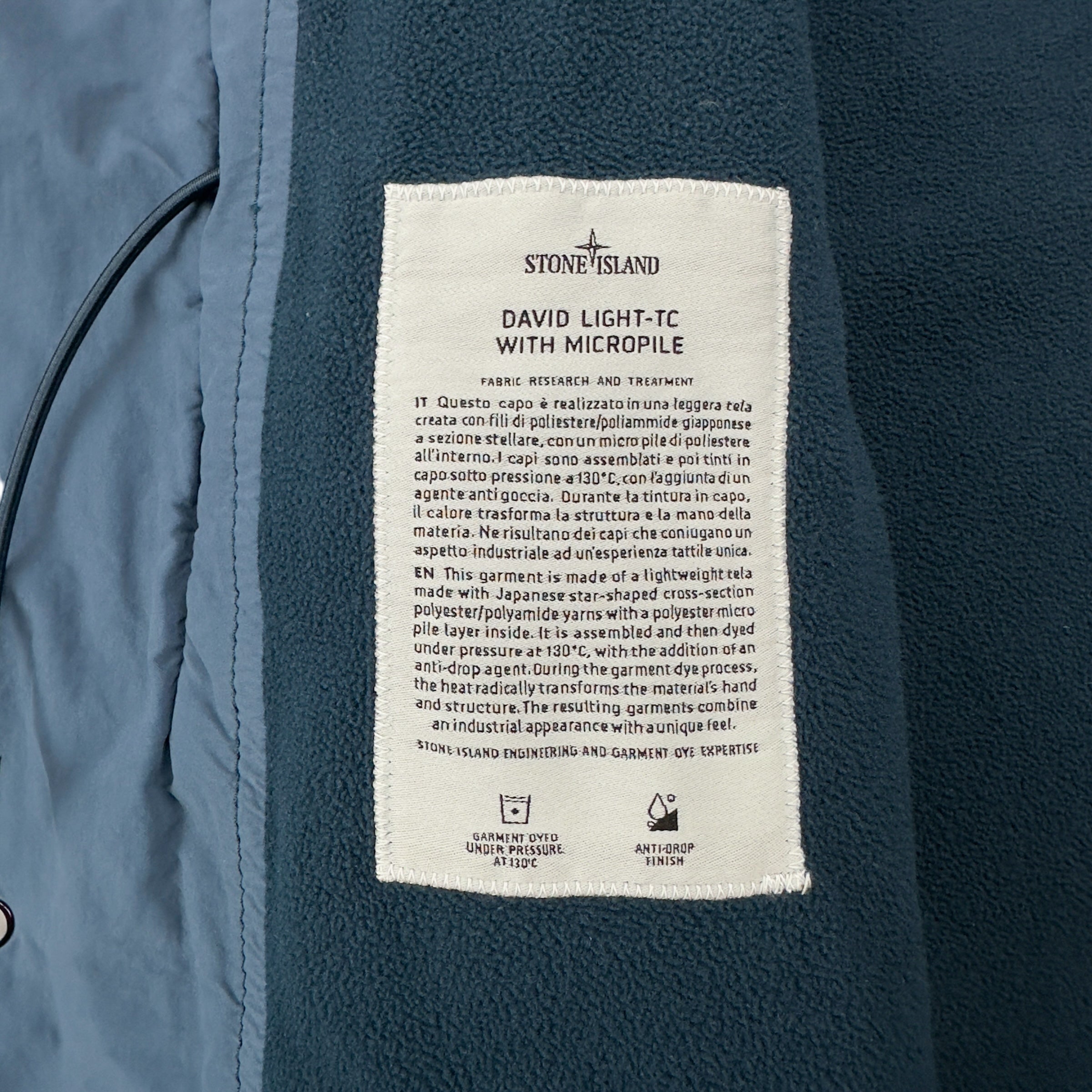 A/W 21 Stone Island David Light TC Micropile Jacket – Dans