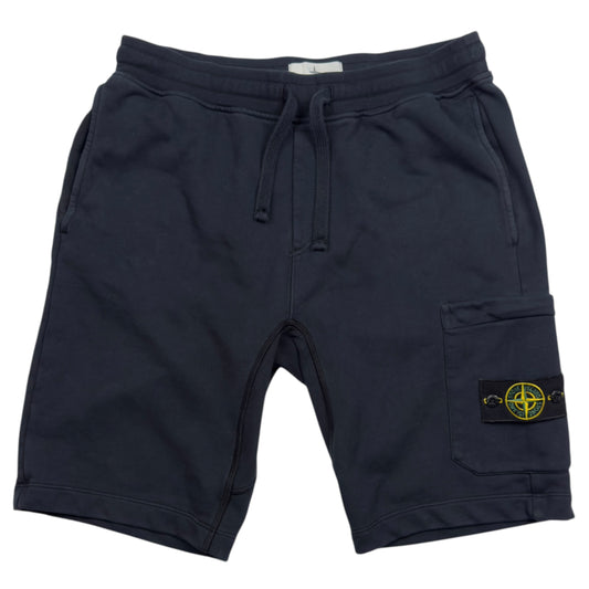 S/S 19 Stone Island Cotton Jersey Cargo Shorts - Navy