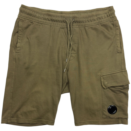 C.P. Company Fleece Shorts - Khaki