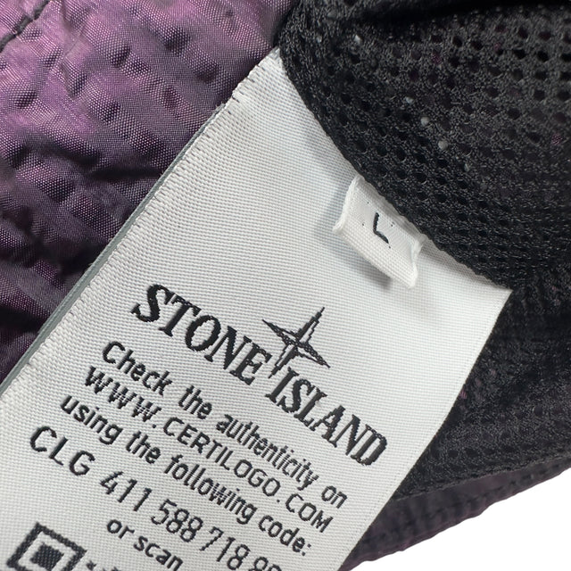 A/W 20 Stone Island Seersucker Nylon Overshirt - Purple