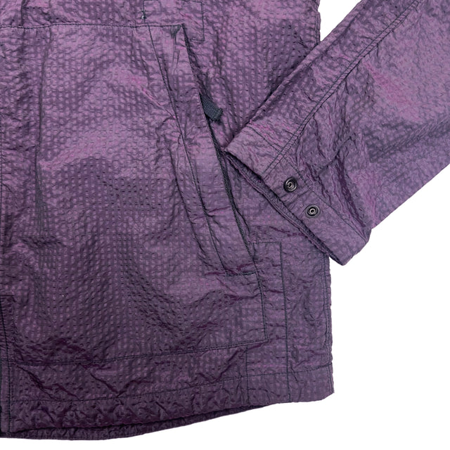 A/W 20 Stone Island Seersucker Nylon Overshirt - Purple