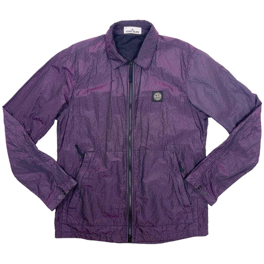 A/W 20 Stone Island Seersucker Nylon Overshirt - Purple