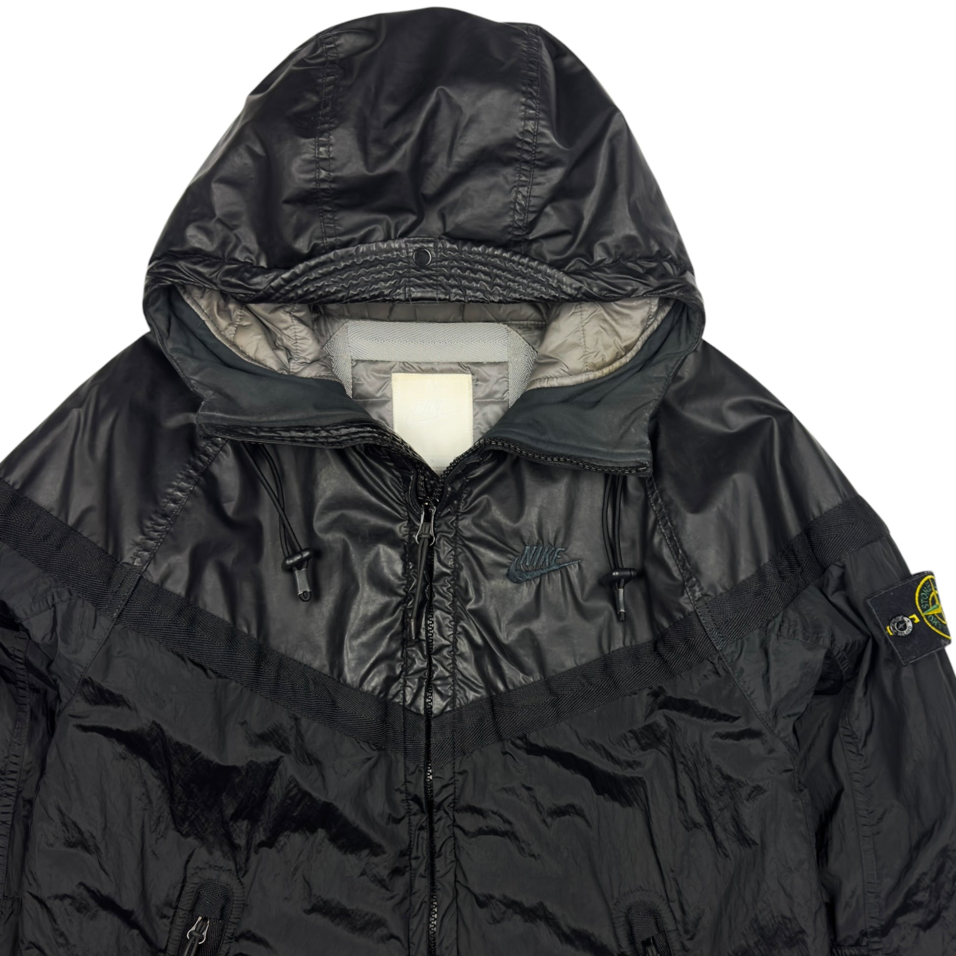 A/W 15 Stone Island X Nike Mussola Gommata Nylon Metal Windrunner Jacket Black
