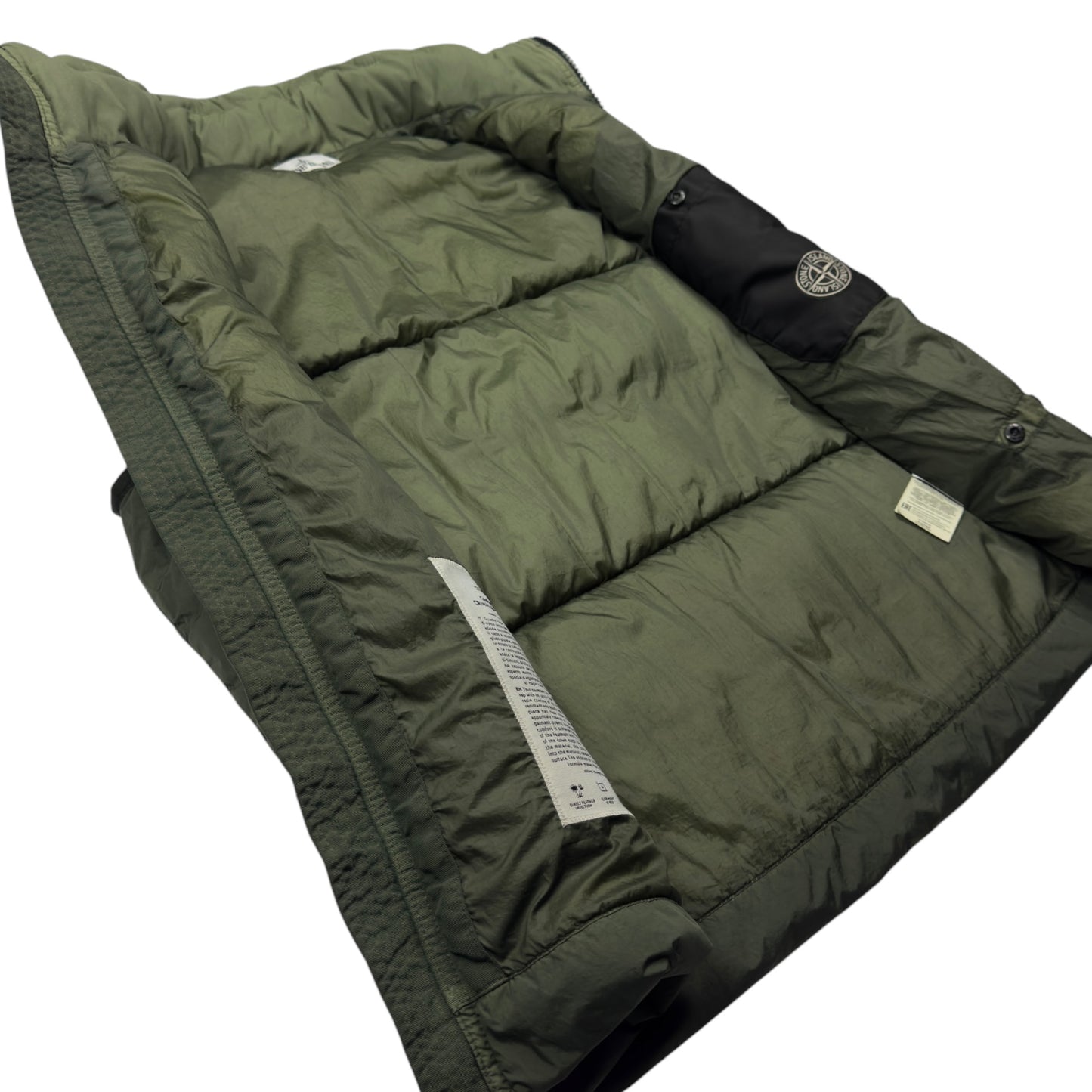 A/W 20 Stone Island Crinkle Reps R NY Down Gilet - Green