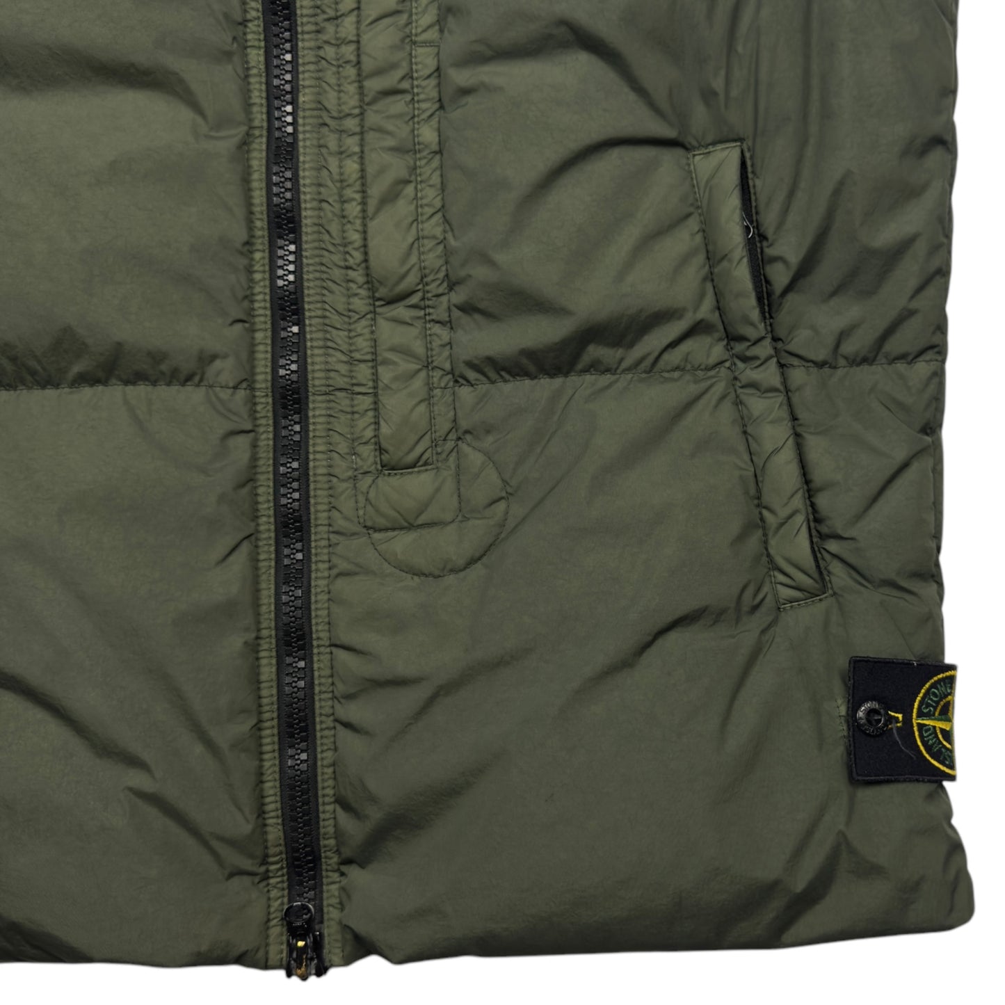 A/W 20 Stone Island Crinkle Reps R NY Down Gilet - Green