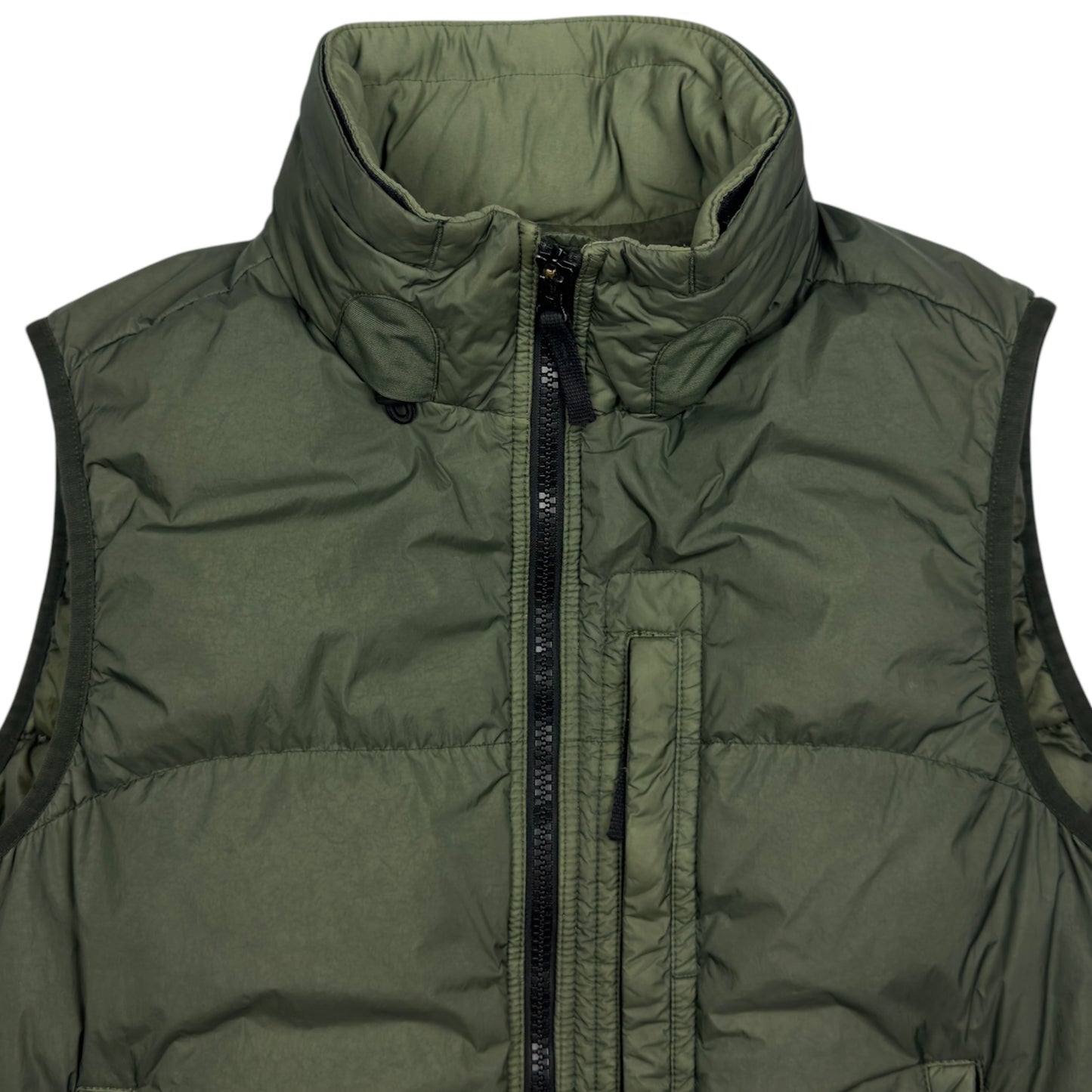 A/W 20 Stone Island Crinkle Reps R NY Down Gilet - Green