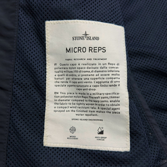 S/S 15 Stone Island Micro Reps Hooded Bomber - Navy