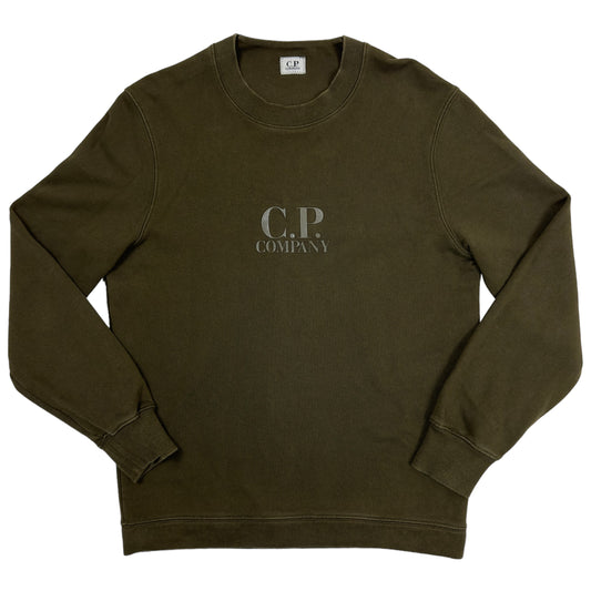 C.P. Company Centre Logo Sweater Green