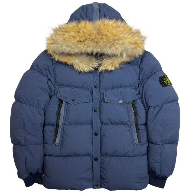 A/W 16 Stone Island Organic Feel Tela NY Down Fur Hood Puffer Jacket