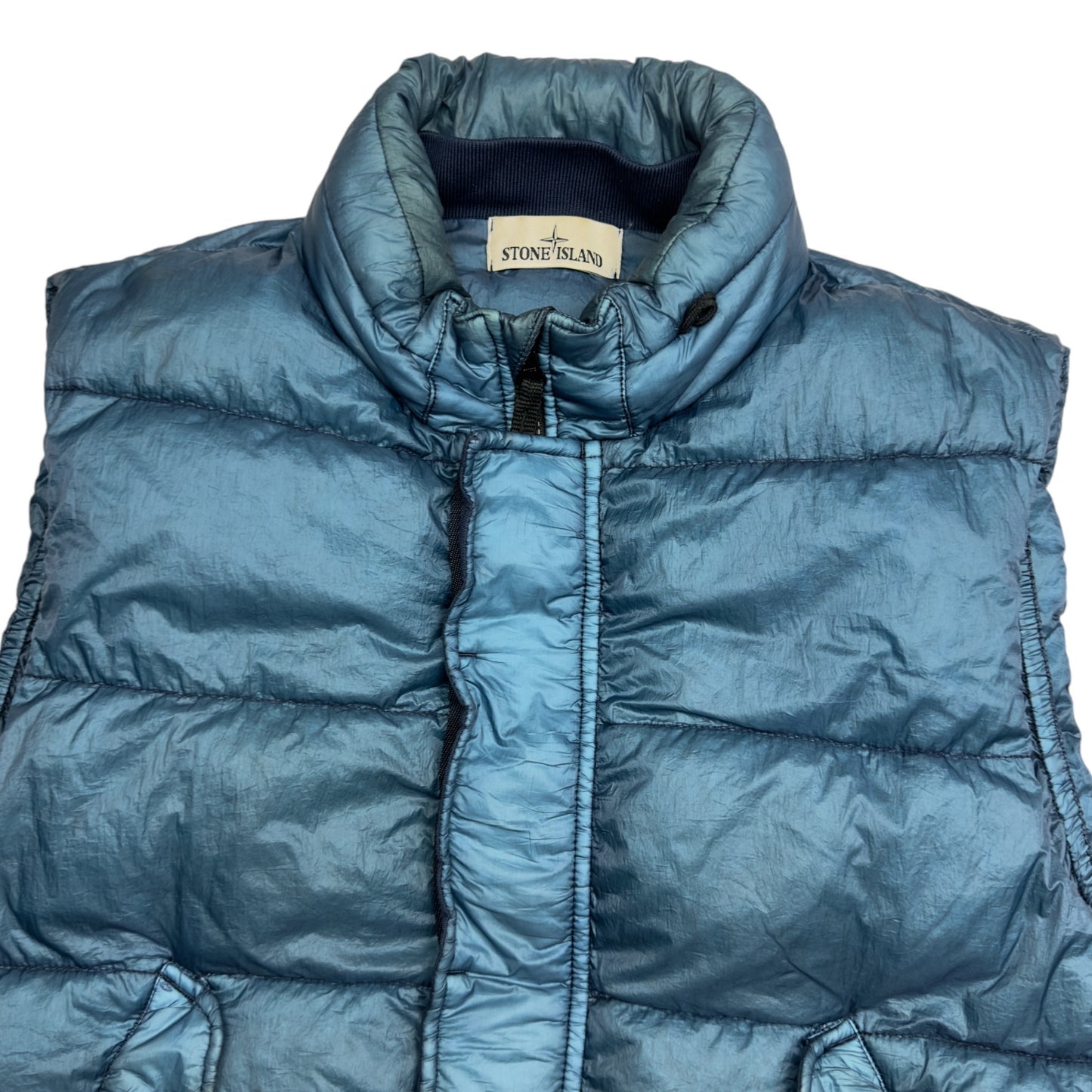 A/W 14 Stone Island Down_26 GR X SQM_N - Ultra Light Down Gilet - Blue