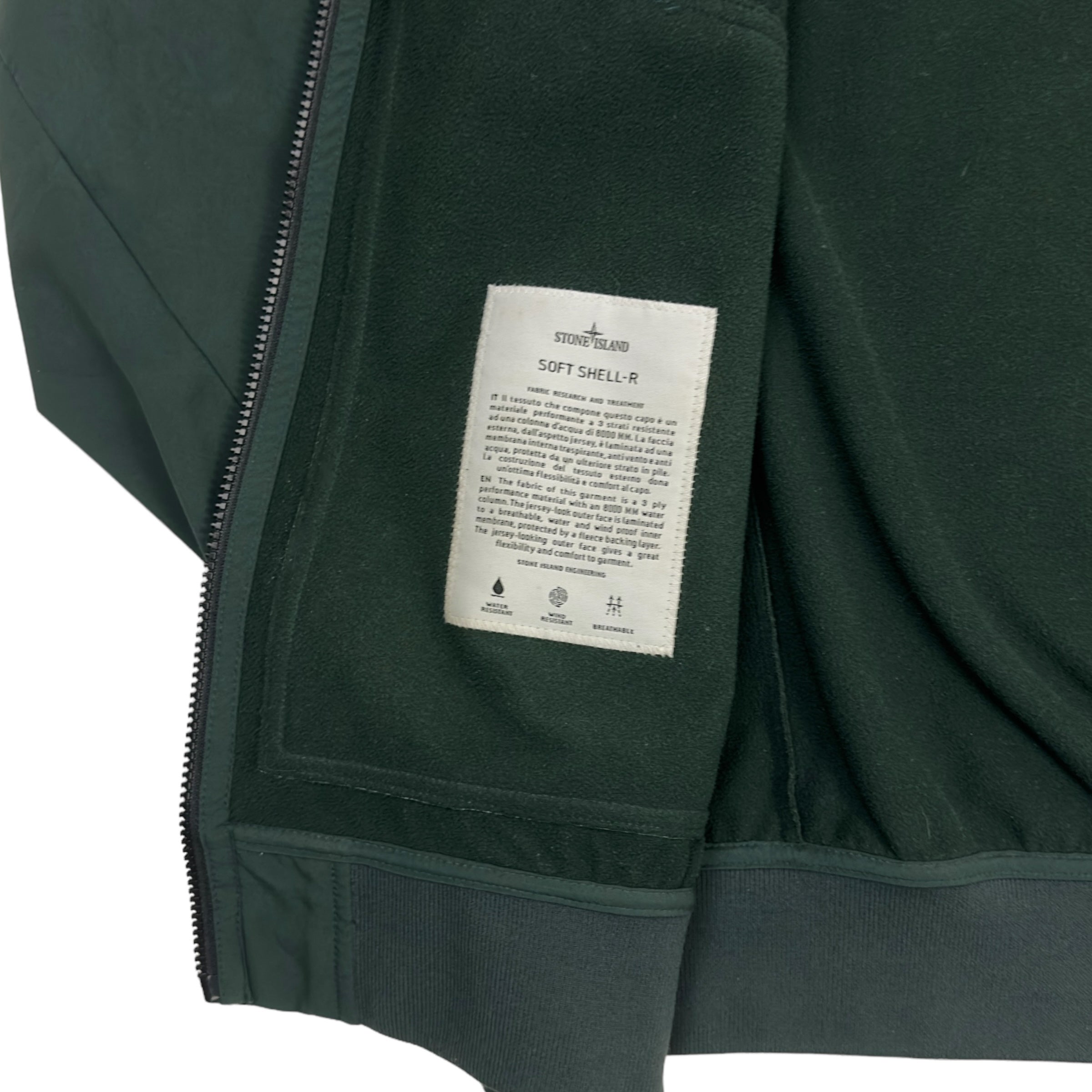 A/W 16 Stone Island Soft Shell - R Fleece Lined Jacket