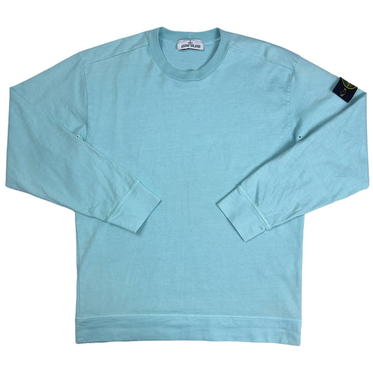 S/S 22 Stone Island Lightweight Crewneck Sweater - Baby Blue