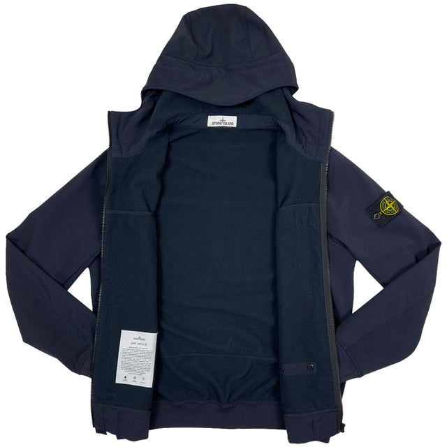 A/W 18 Stone Island Soft Shell R Jacket - Navy