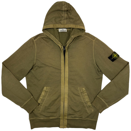 S/S 15 Stone Island Full Zip Hoodie - Khaki