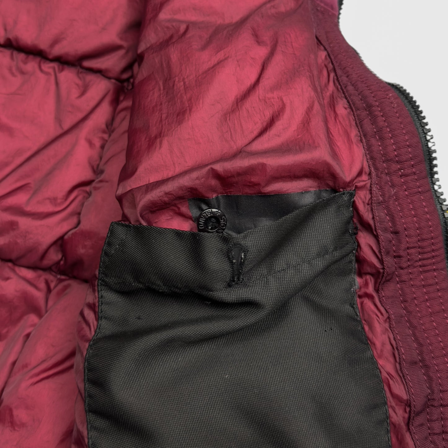 A/W 18 Stone Island Crinkle Reps NY Down Puffer Jacket - Burgundy