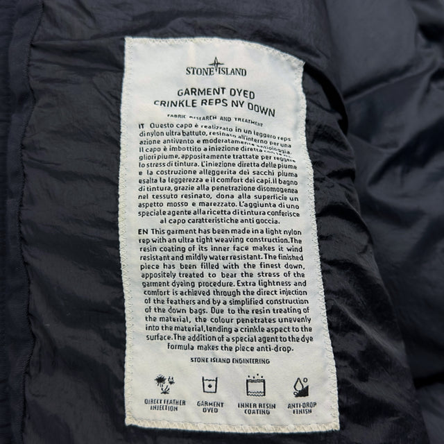 A/W 19 Stone Island Crinkle Reps NY Down Jacket - Navy
