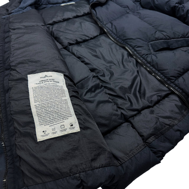A/W 19 Stone Island Crinkle Reps NY Down Jacket - Navy
