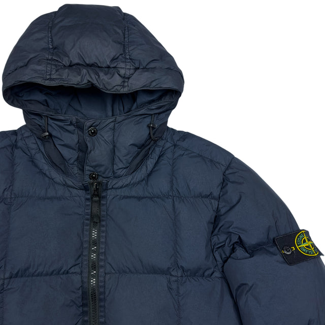 A/W 19 Stone Island Crinkle Reps NY Down Jacket - Navy