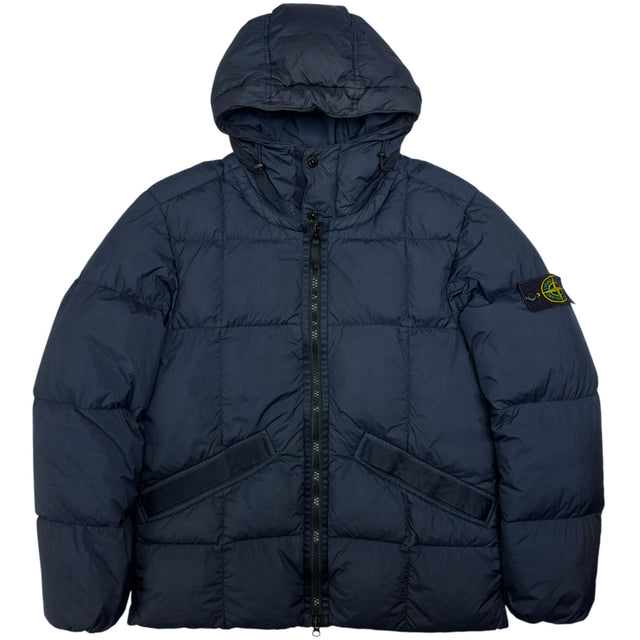 A/W 19 Stone Island Crinkle Reps NY Down Jacket - Navy