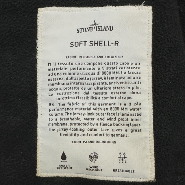 A/W 19 Stone Island Soft Shell R Jacket - Black