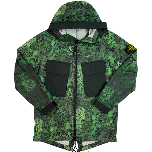 S/S 18 Stone Island Alligator Camo Light Cotton / Nylon Rep Parka