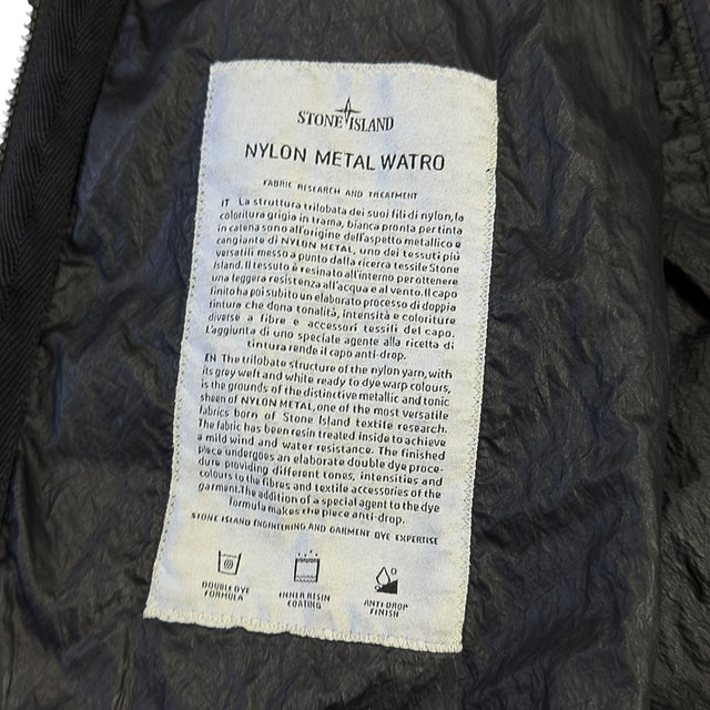 S/S 18 Stone Island Nylon Metal Watro Jacket - Black