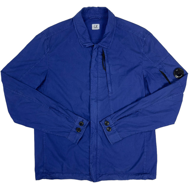 C.P. Company 50 Fili Nylon / Cotton Overshirt - Blue