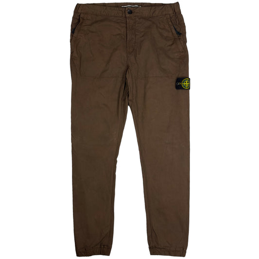 A/W 18 Stone Island Cotton Cargo Trousers - Brown