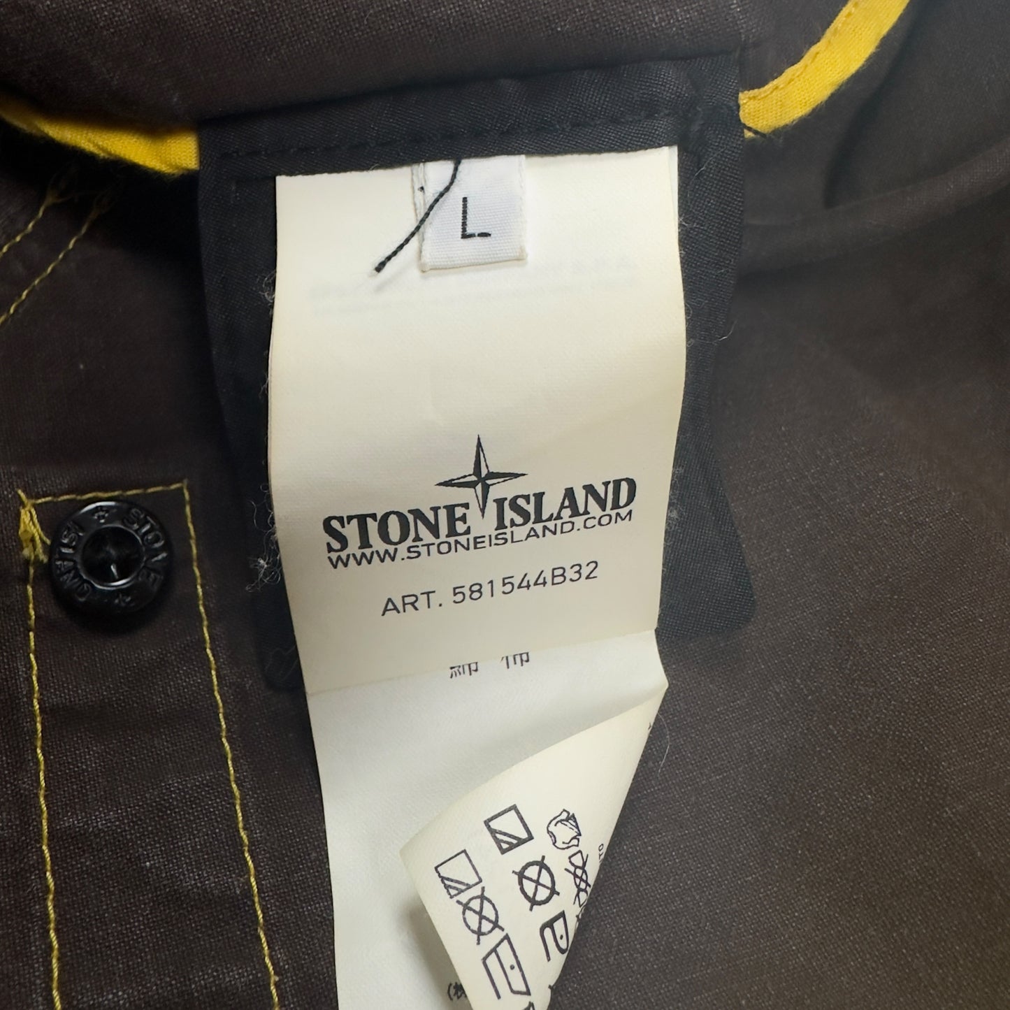 S/S 13 Stone Island Tela Stella Jacket - Yellow