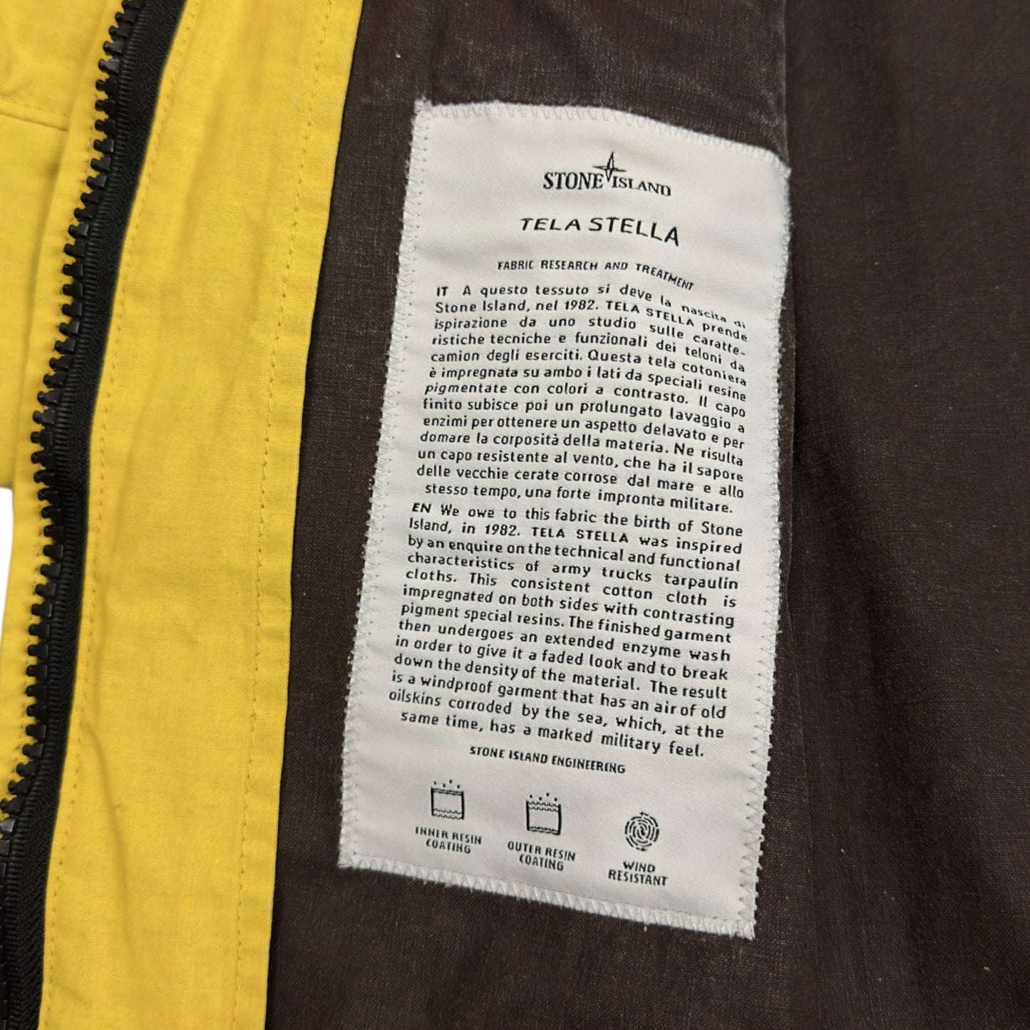 S/S 13 Stone Island Tela Stella Jacket - Yellow