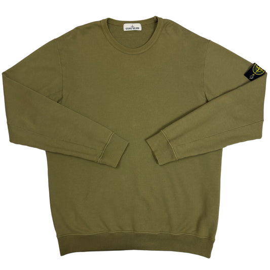 S/S 17 Stone Island Crewneck Sweater - Khaki Green