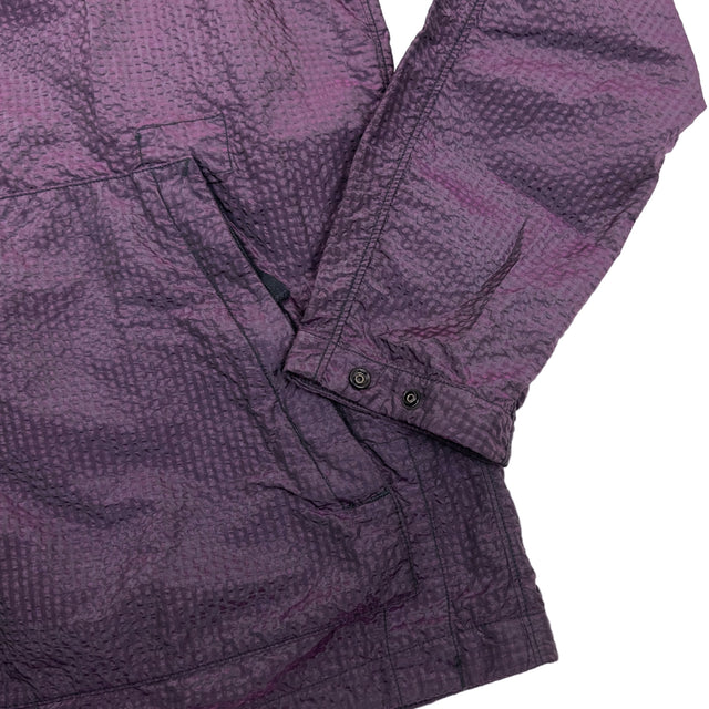 A/W 20 Stone Island Seersucker Nylon Overshirt - Purple
