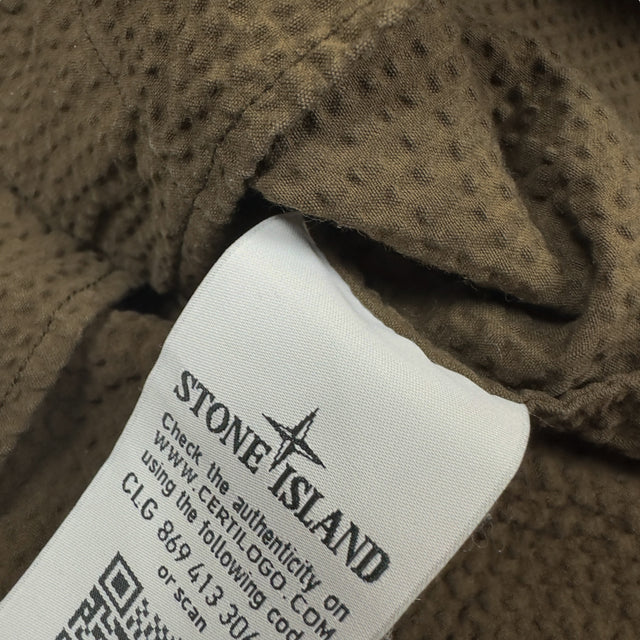 S/S 20 Stone Island Seersucker Overshirt - Brown