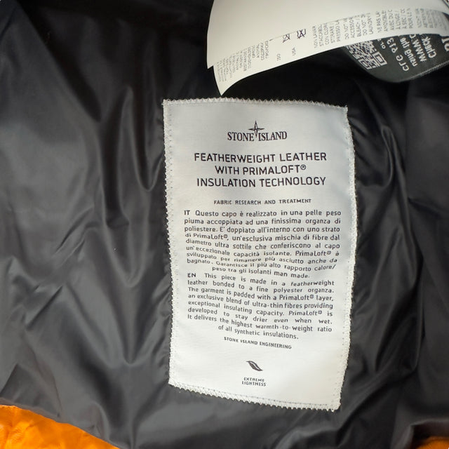 A/W 17 Stone Island Featherweight Leather With Primaloft Insulation Smock
