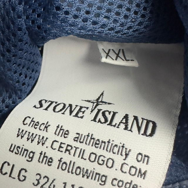 A/W 20 Stone Island Seersucker Nylon Overshirt - Blue