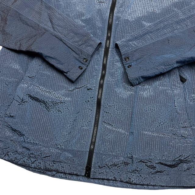 A/W 20 Stone Island Seersucker Nylon Overshirt - Blue