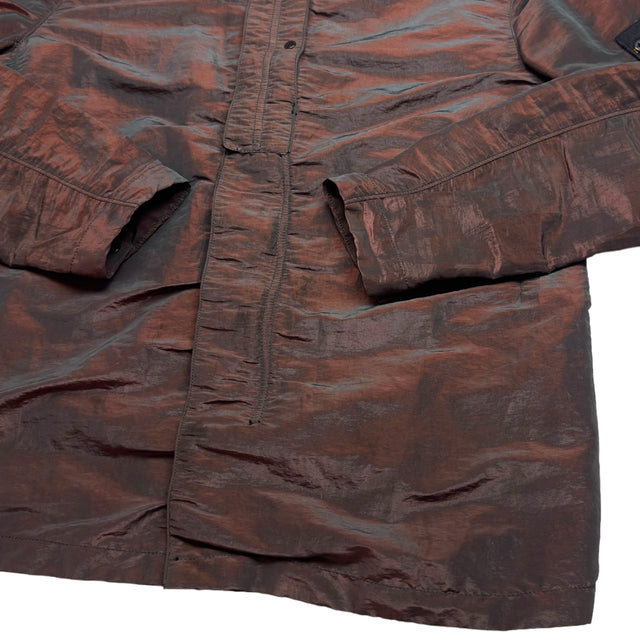 S/S 16 Stone Island Weft Nylon Metal Overshirt - Dark Red